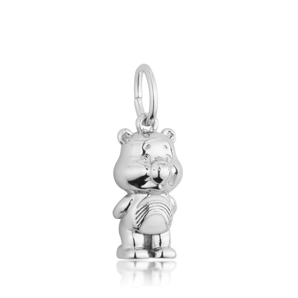 Care Bears Cheer Bear Charm Plated Brass — Gold Silver