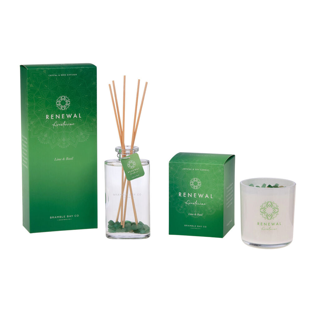 Bramble Bay Diffuser Crystal Boho Renewal Lime & Basil Scented Home Fragrance 150ml — image 4