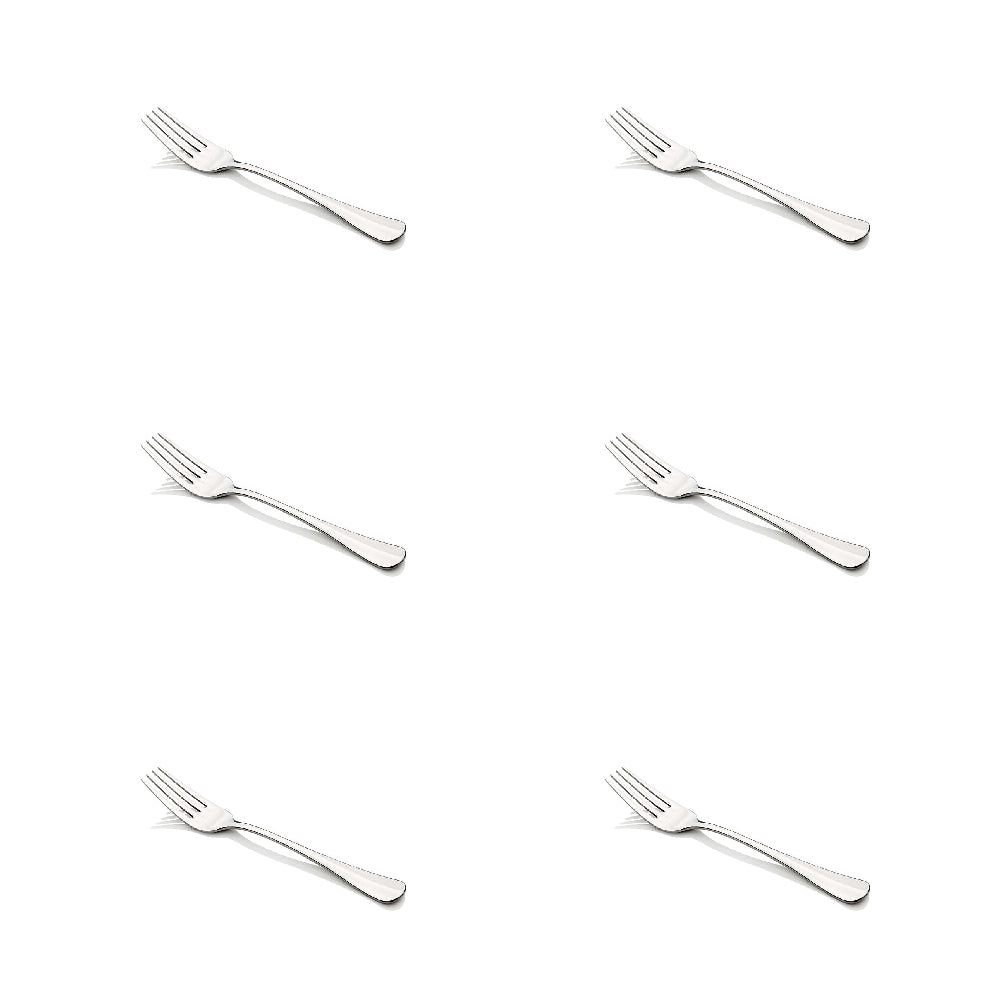 Stanley Rogers Baguette Entree Fork Individual Stainless Steel Cutlery (6 Pack)