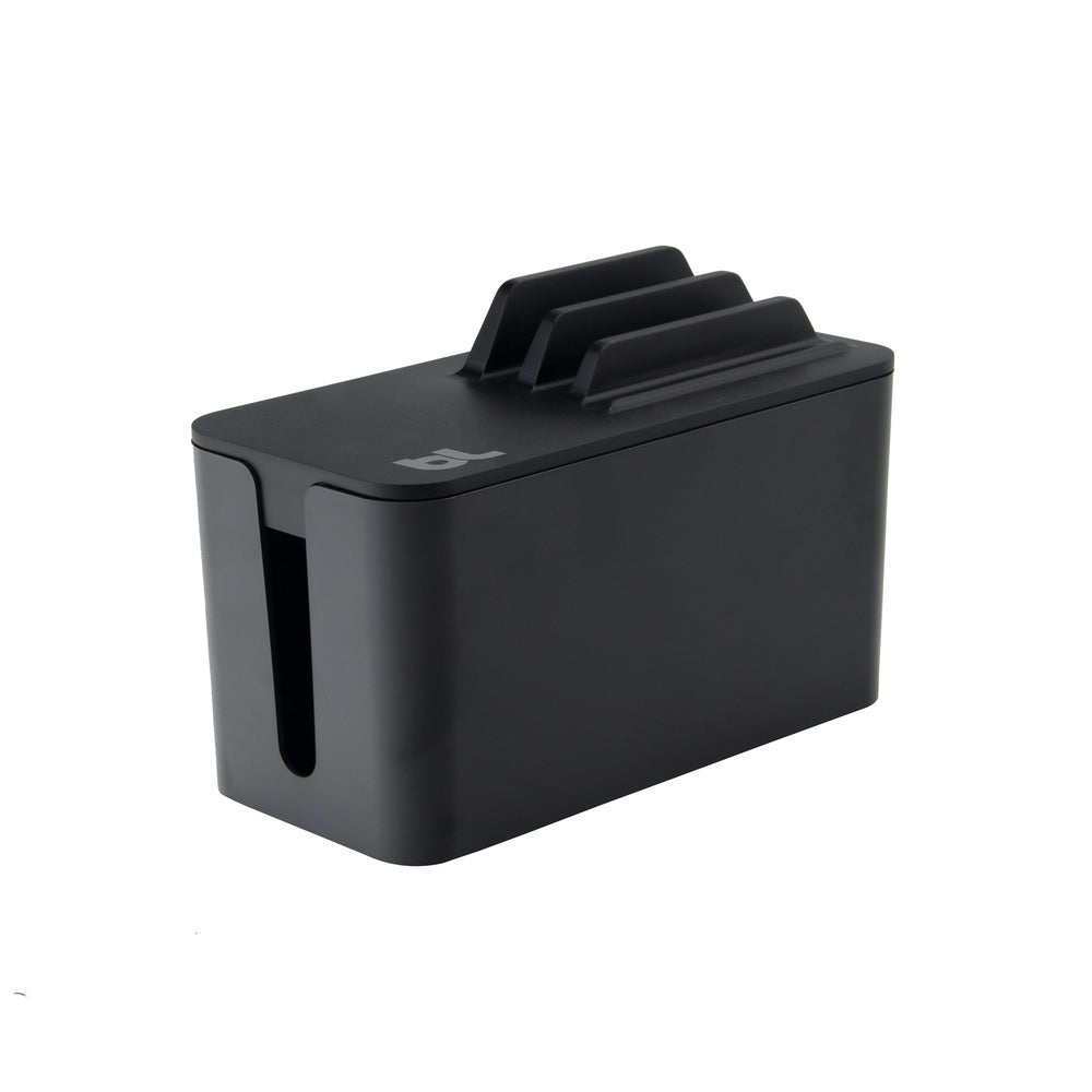Blue Lounge BlueLounge Cablebox 24x15cm Mini Station Cables/Wires/Cords Desk Organiser Black