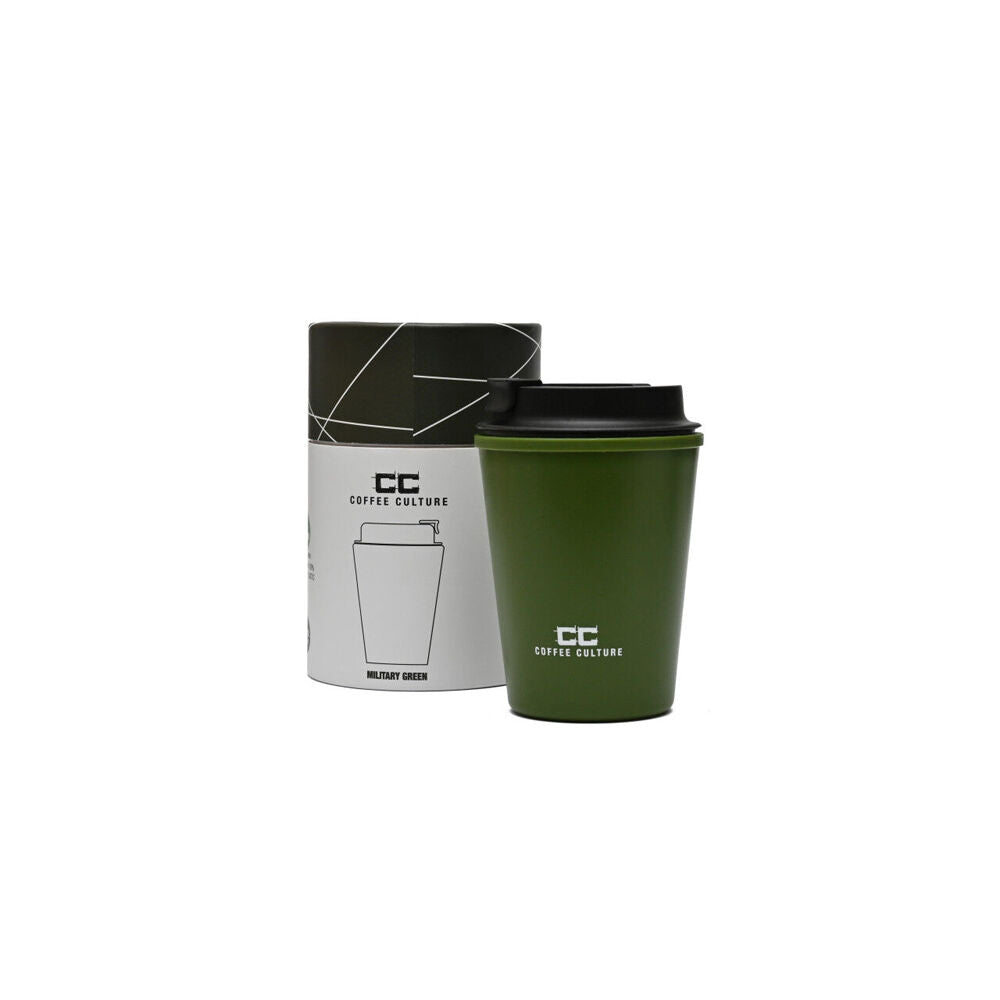 Coffee Culture Eco Double Wall 350ml Reusable Travel Cup Military Green — image 3