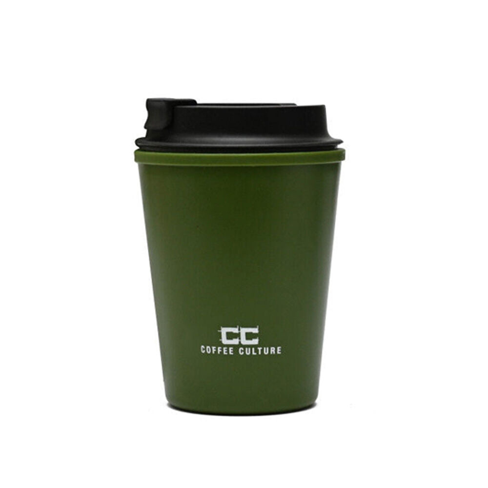 Coffee Culture Eco Double Wall 350ml Reusable Travel Cup Military Green