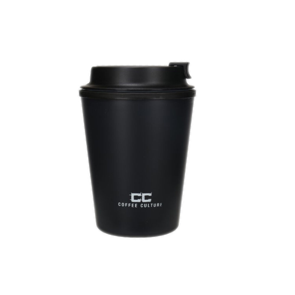 Coffee Culture Eco Double Wall 350ml Reusable Beverage Travel Cup Onyx Black (2 Pack) — image 2