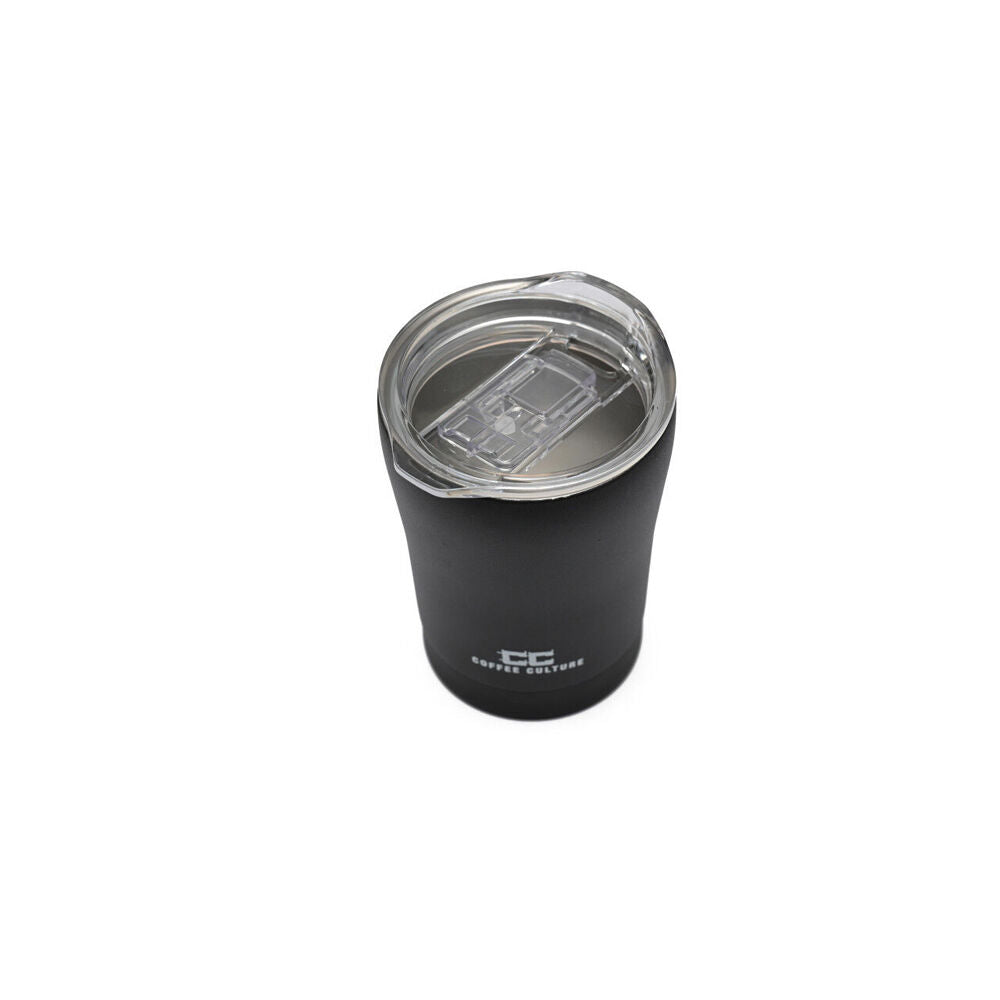 Coffee Culture Stainless Steel Double Wall 350ml Reusable Travel Cup Black (2 Pack) — image 3