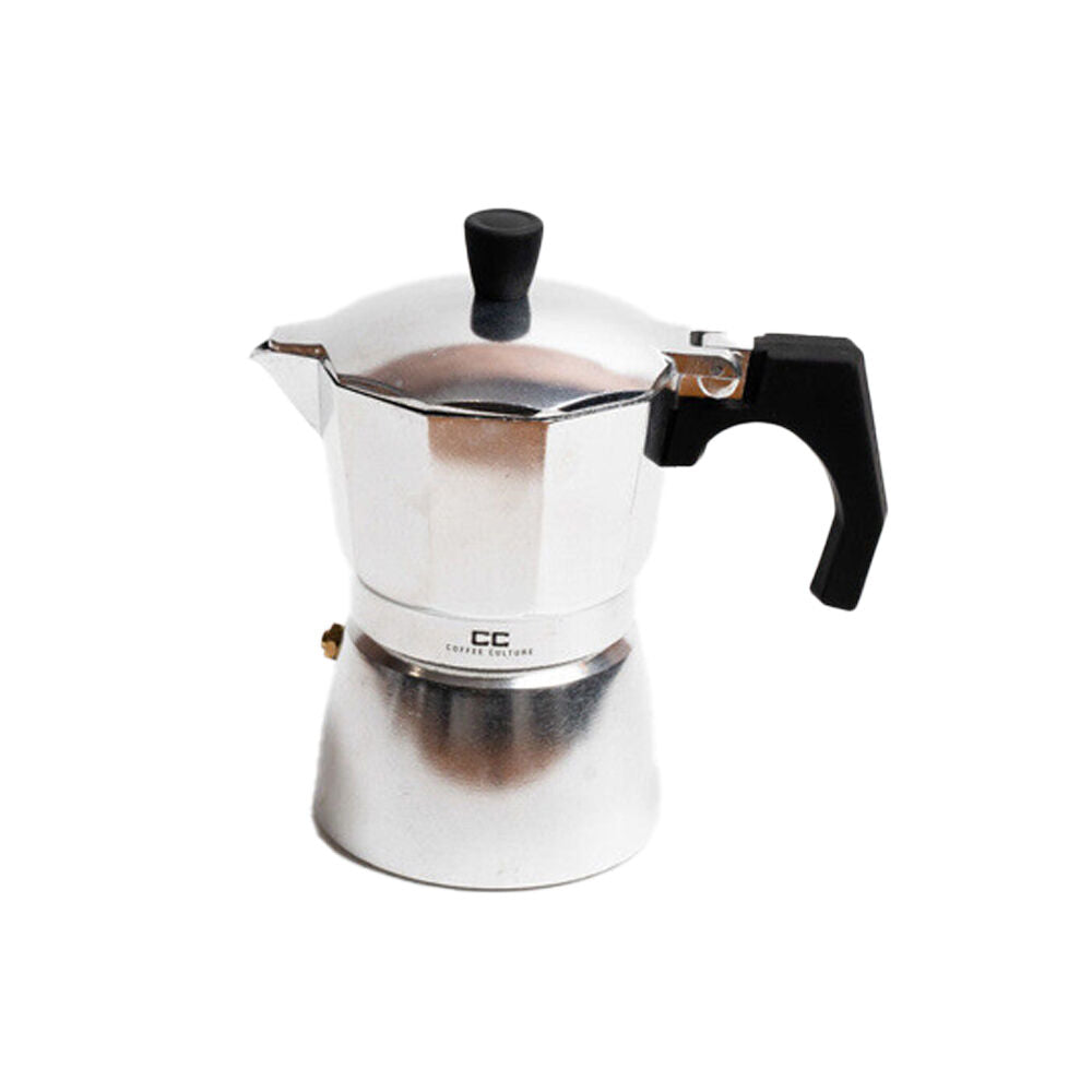 Coffee Culture Aluminium 3-Cup Espresso Stovetop Coffee Maker - Silver (2 Pack) — image 2