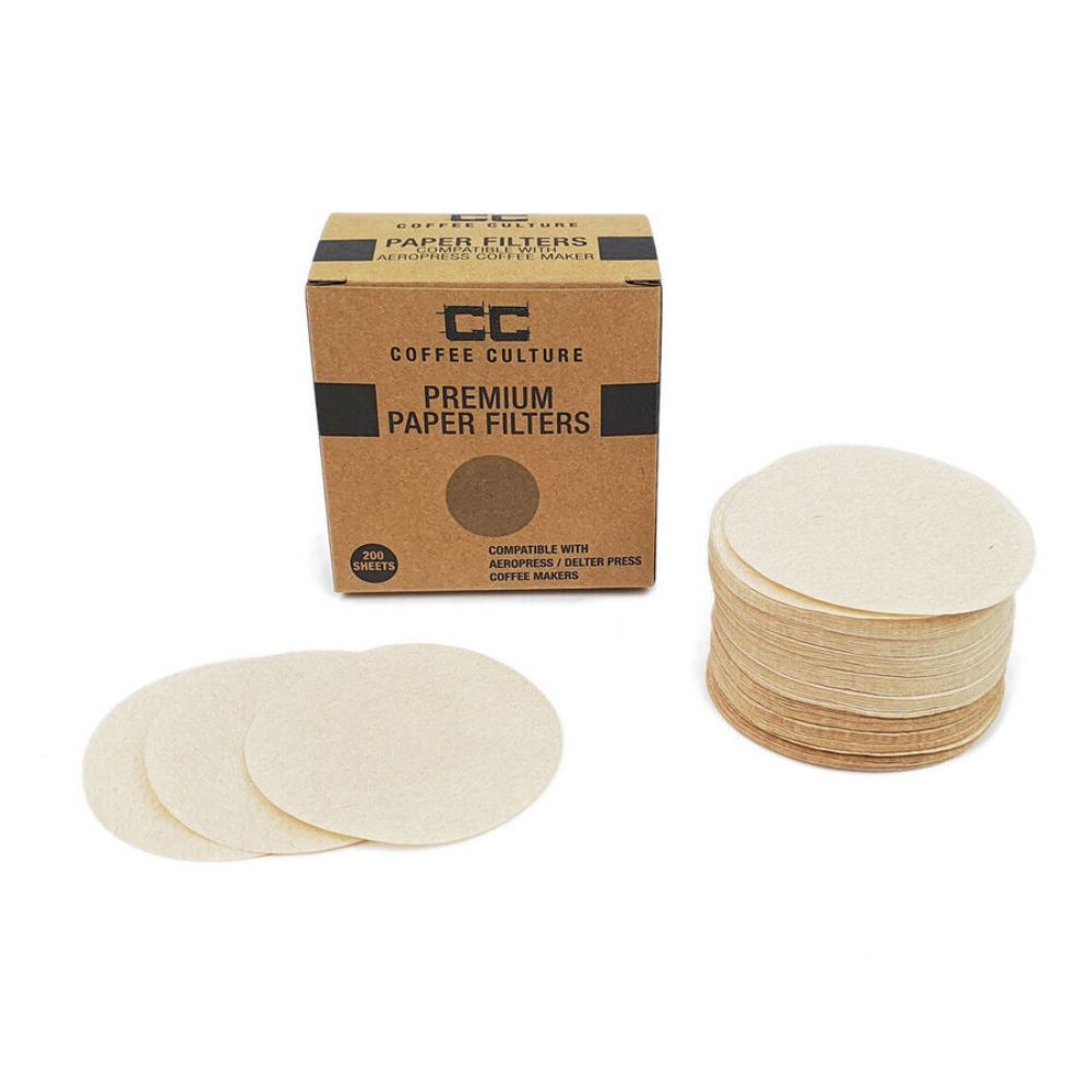 Coffee Culture 100pc Coffee Culture Round Coffee Brewing Disk Disposable Paper Filter 64mm (4 Pack) — image 3