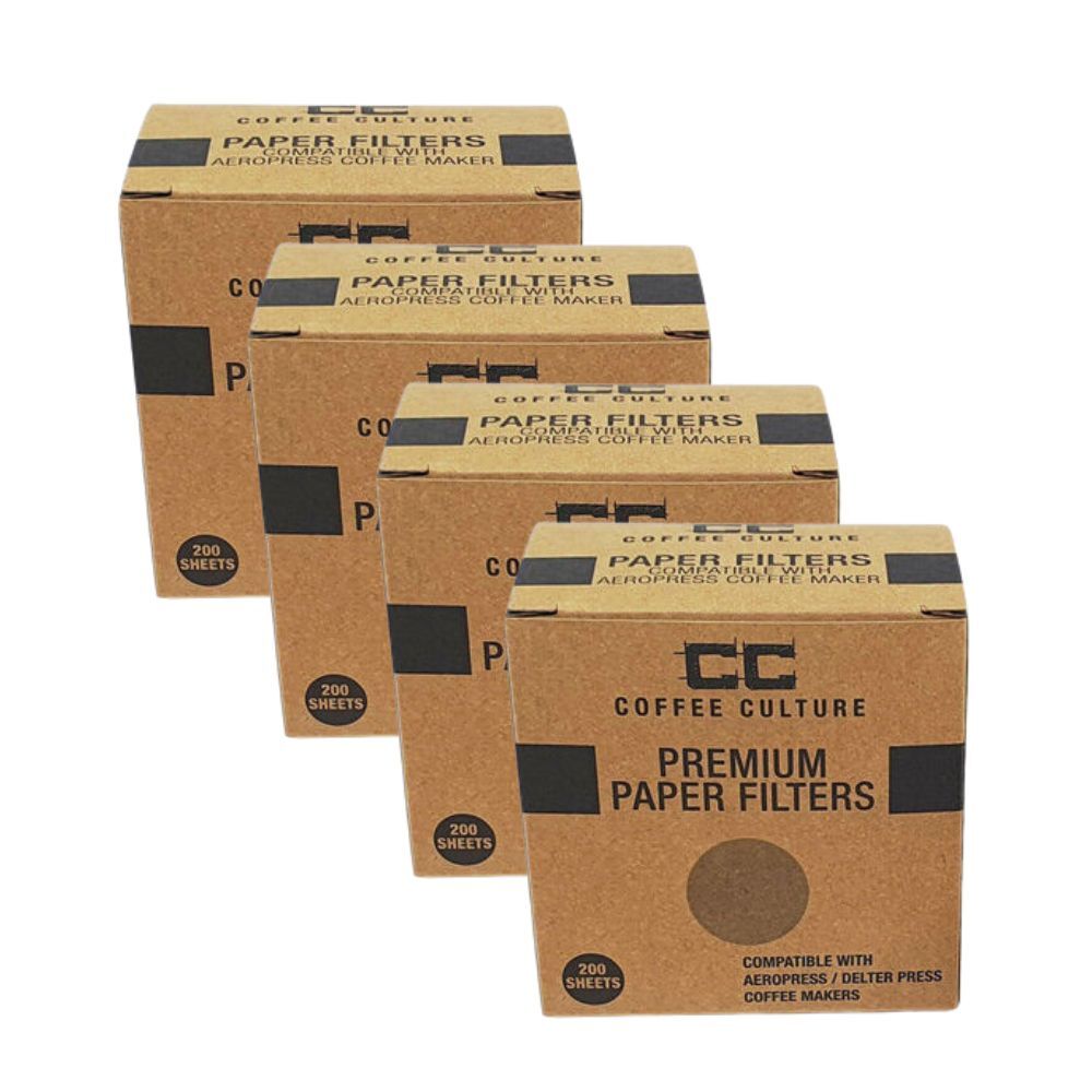 Coffee Culture 100pc Coffee Culture Round Coffee Brewing Disk Disposable Paper Filter 64mm (4 Pack)