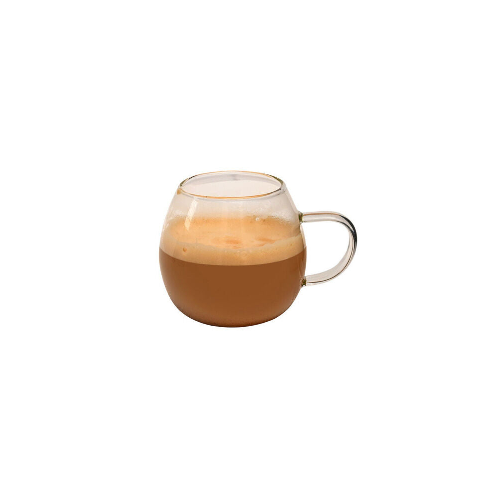 Coffee Culture Deca 380ml Glass Single Wall Mug Set - Clear (4 Pieces) — image 3