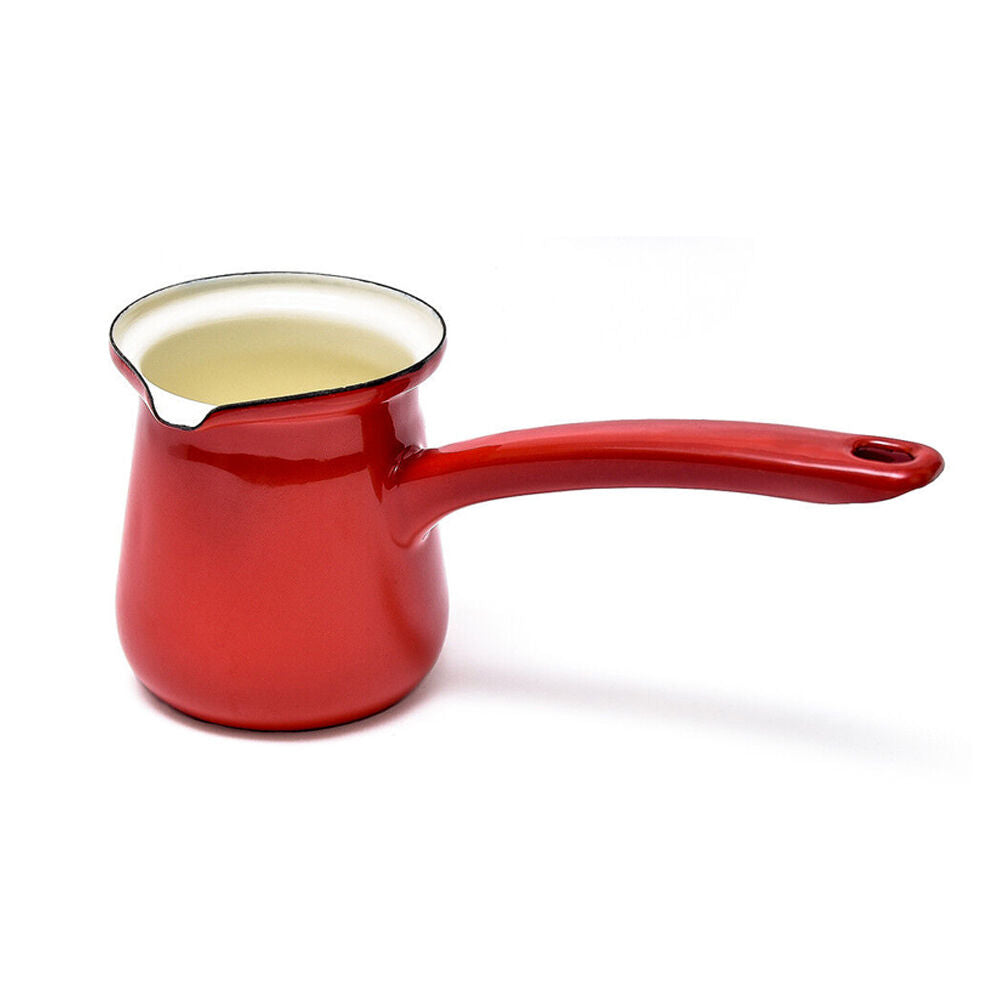 Coffee Culture Enamel 300ml Turkish Coffee Pot Maker Stovetop Brewing Red (2 Pack) — image 2
