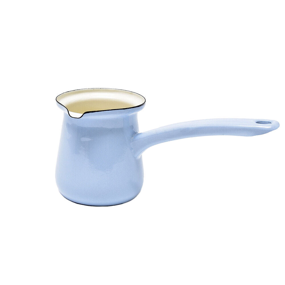 Coffee Culture Stove Top Carbon Steel Turkish Making Pot 750mL Enamel Sky (2 Pack) — image 2