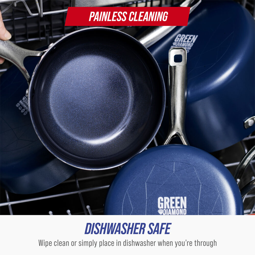 Blue Diamond Open 20cm Frypan Toxin Free Cookware Non-Stick Pan Dark Blue — image 8