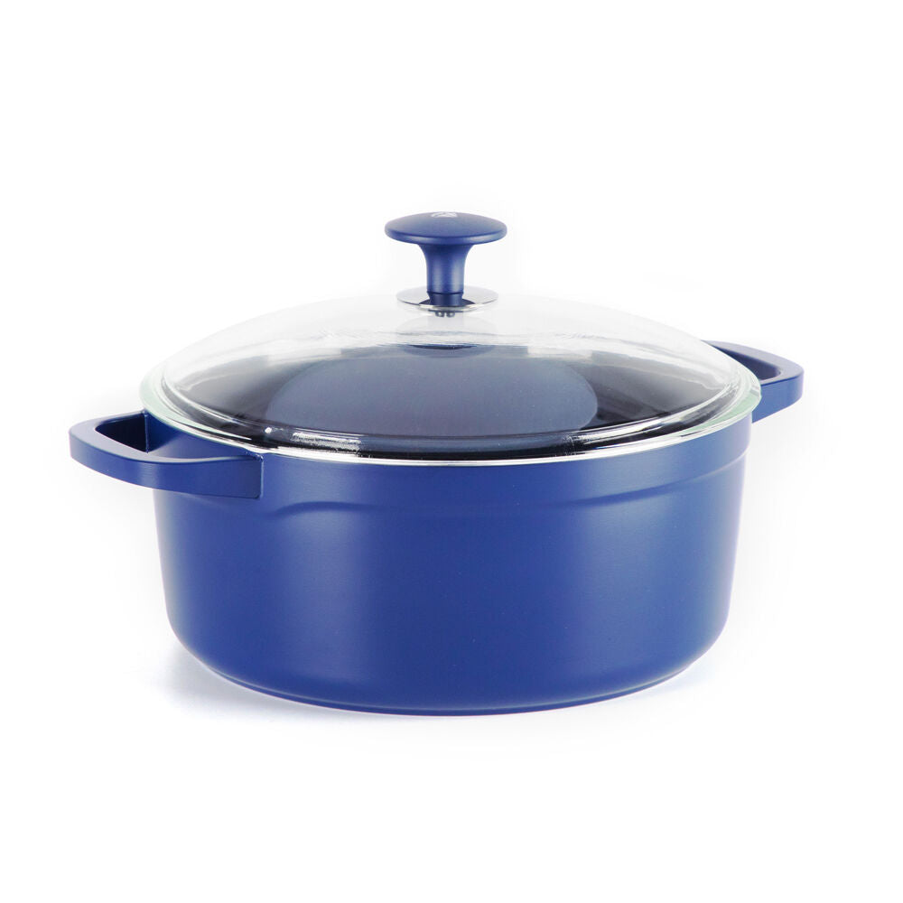 Blue Diamond Aluminium Ceramic Non-Stick Dutch Oven Stockpot Round Dark Blue