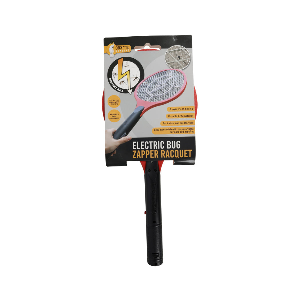 Cockatoo Wildtrak Cockatoo Mosquito Zappa 53cm Racquet Insect Racket Zapper Assorted — image 2