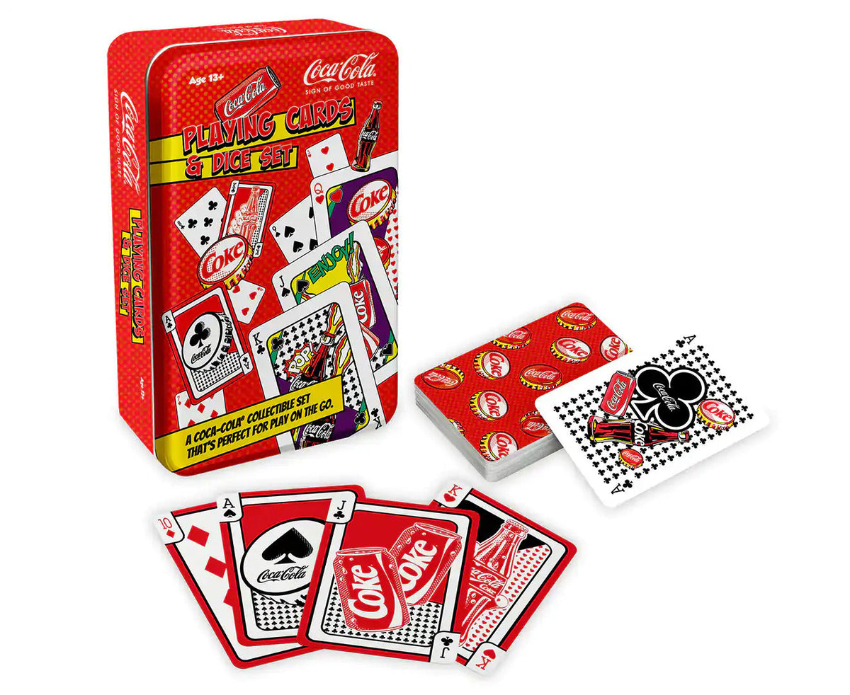 Coca-Cola Coca Cola Tinned Game Domino Or Cards Assorted Teens Interactive Activity 13+ — image 4