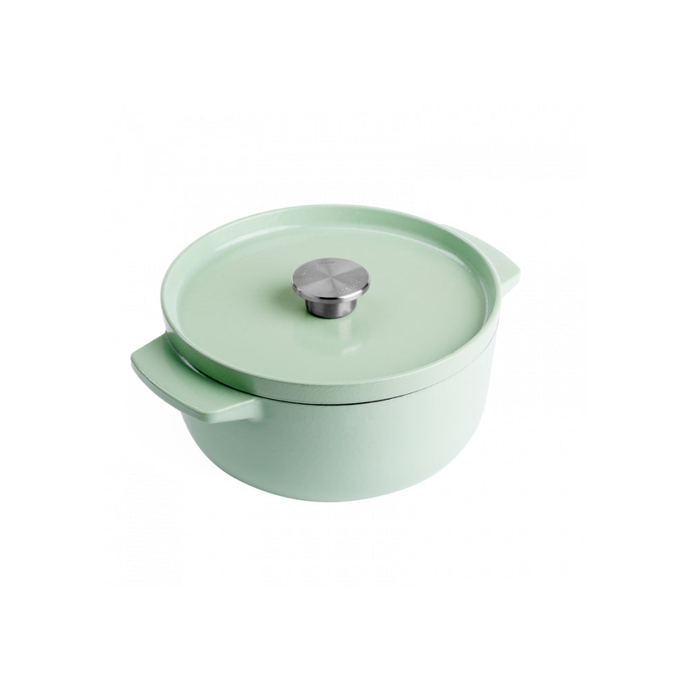Kitchenaid Cast Iron Durable Casserole Pot Home Cooking 22cm/3.3L Pistachio