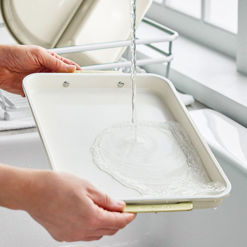GreenPan Reserve Rectangular Loaf Pan Non-Stick Ceramic Baking Cream White — image 8