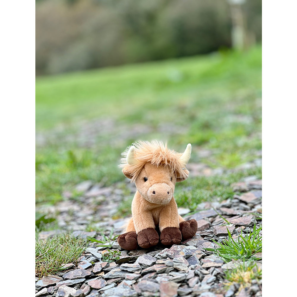 Charlie Bears Cuddle Cub Highland Cow Kids/Baby Soft Fun Play Toy 0m+ Brown — image 3