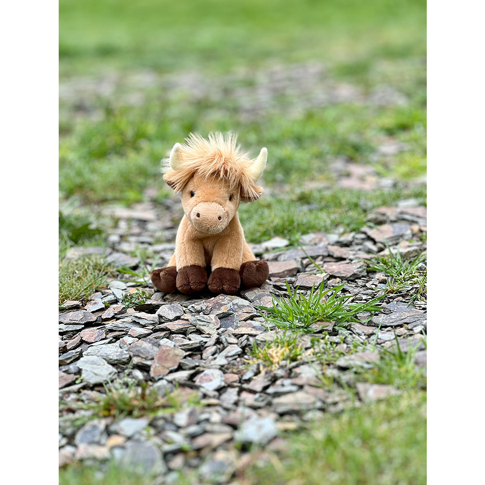 Charlie Bears Cuddle Cub Highland Cow Kids/Baby Soft Fun Play Toy 0m+ Brown — image 4