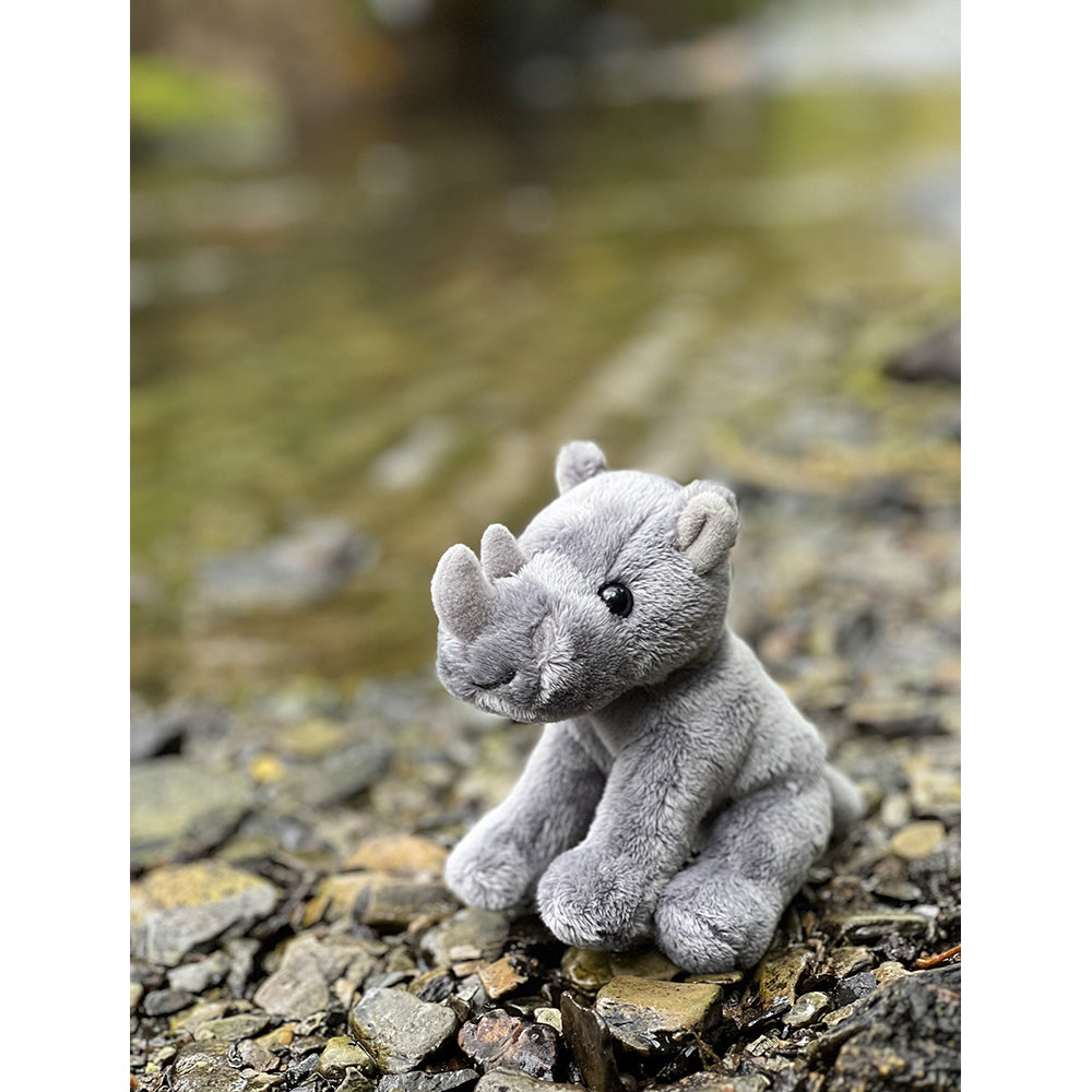 Charlie Bears Cuddle Cub Rhino Kids/Baby Plush Soft Fun Play Toy 0m+ Grey — image 2