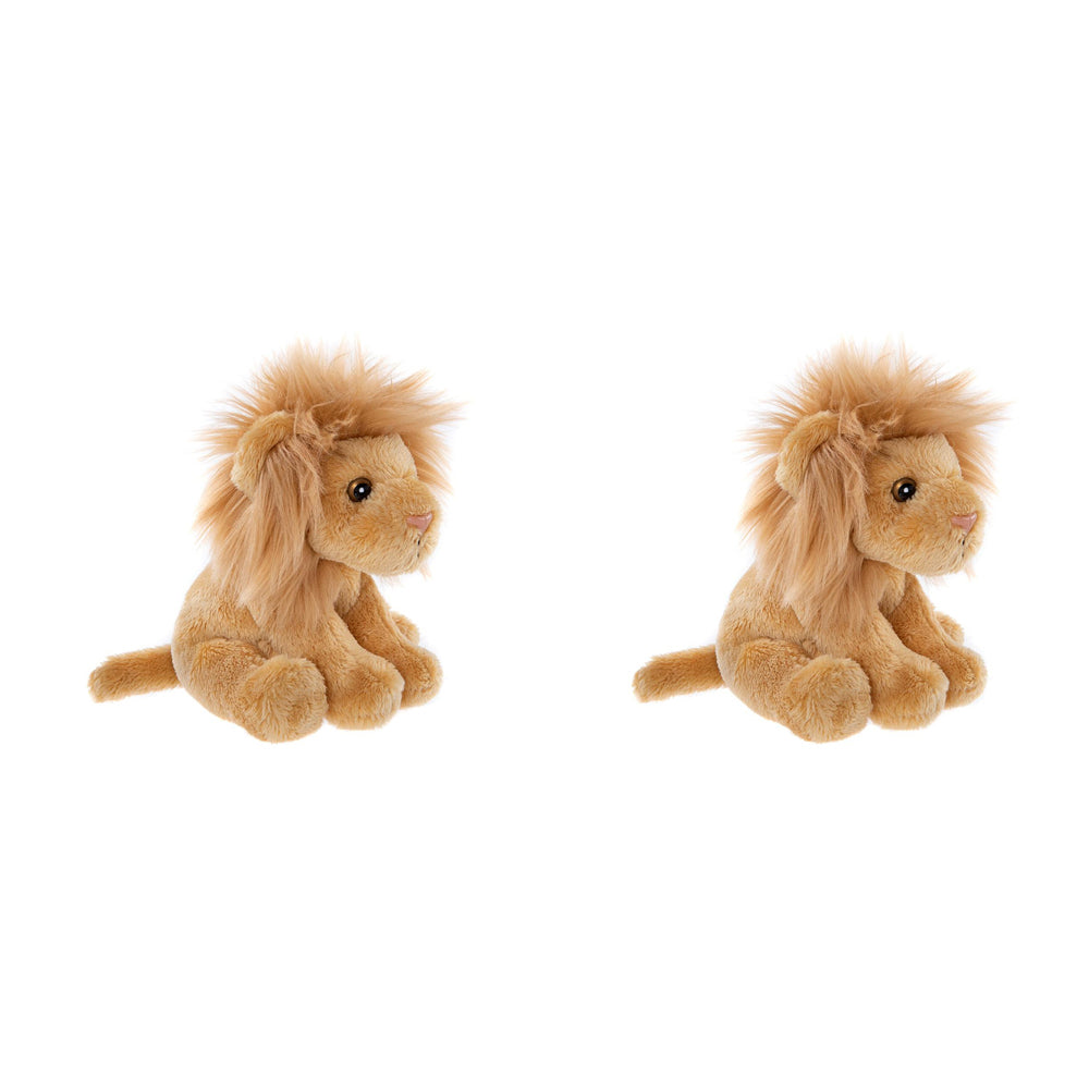 Charlie Bears Cuddle Cub Lion Kids/Children/Baby Soft Fun Play Toy 0m+ Brown (2 Pack)