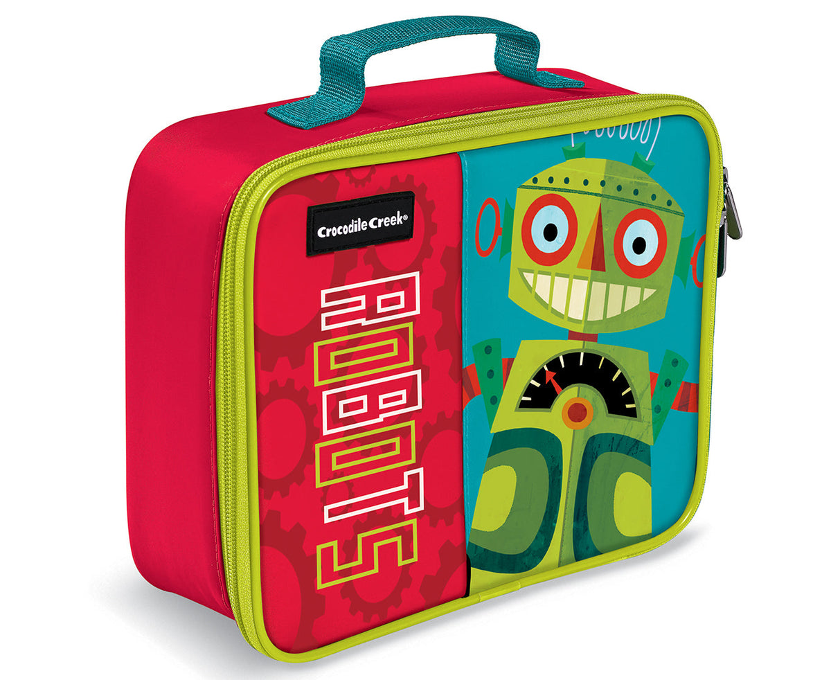 Crocodile Creek Robot Lunchbox - Red/Green (3 Pack) — image 2