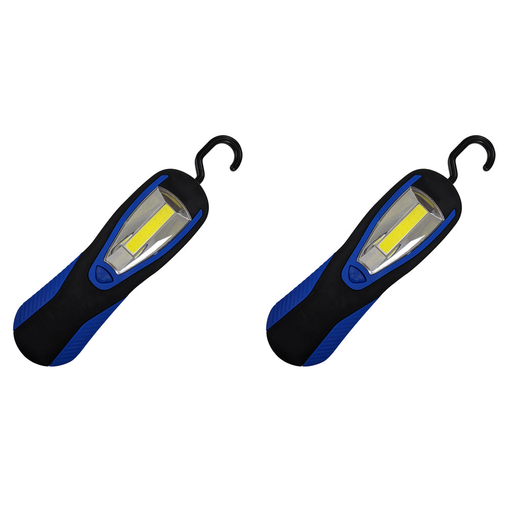 Cockatoo Camping Magnet/Hook LED Light Outdoor Hiking Flashlight Orange/Black (2 Pack)