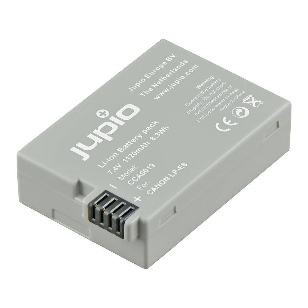 Jupio Rechargeable Li-Ion 7.4V 1120mAh Battery For LP-E8/NB-E8 Canon Camera