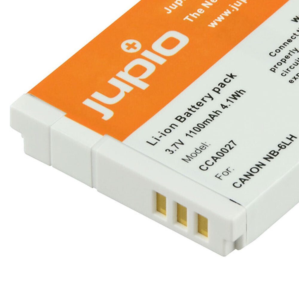 Jupio 1100mAh 2x Batteries & USB Single Charger Adapter Kit For NB-6LH Canon — image 4