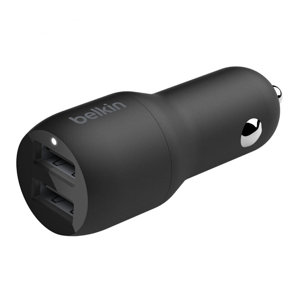 Belkin 2 Port USB-A Car Charger/Lightning MFI-Certified Cable for iPhone/iPad BK — image 5