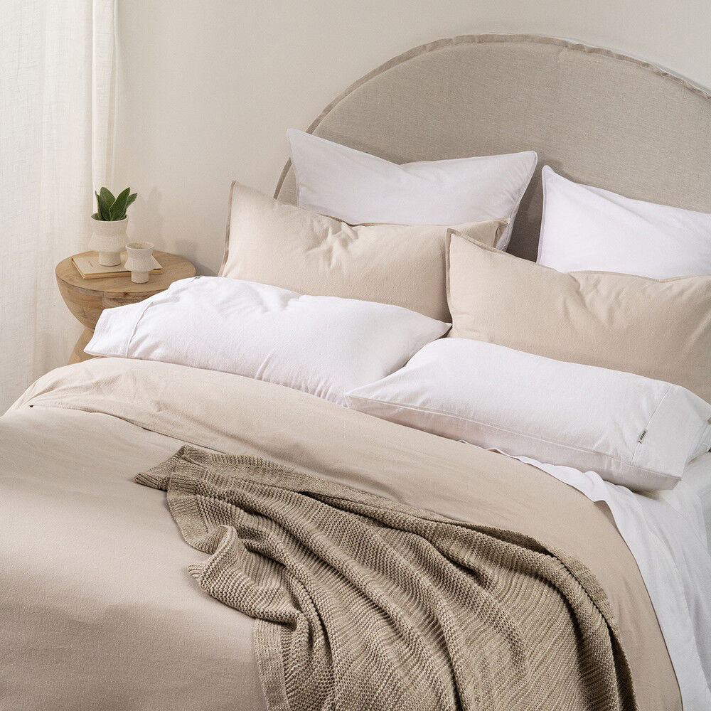 Canningvale Cozi Cotton Quilt Cover Set Natural — image 5