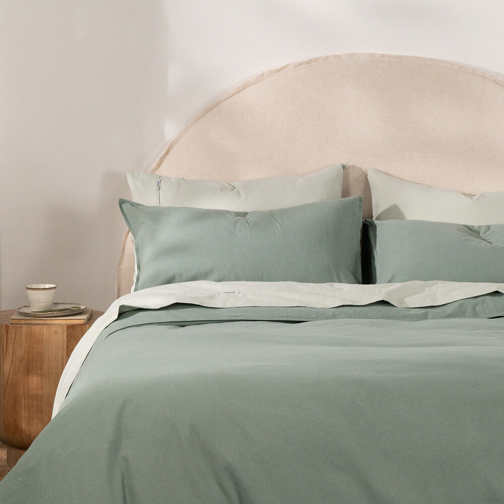 Canningvale Cozi Cotton Quilt Cover Set Mineral Green — image 4