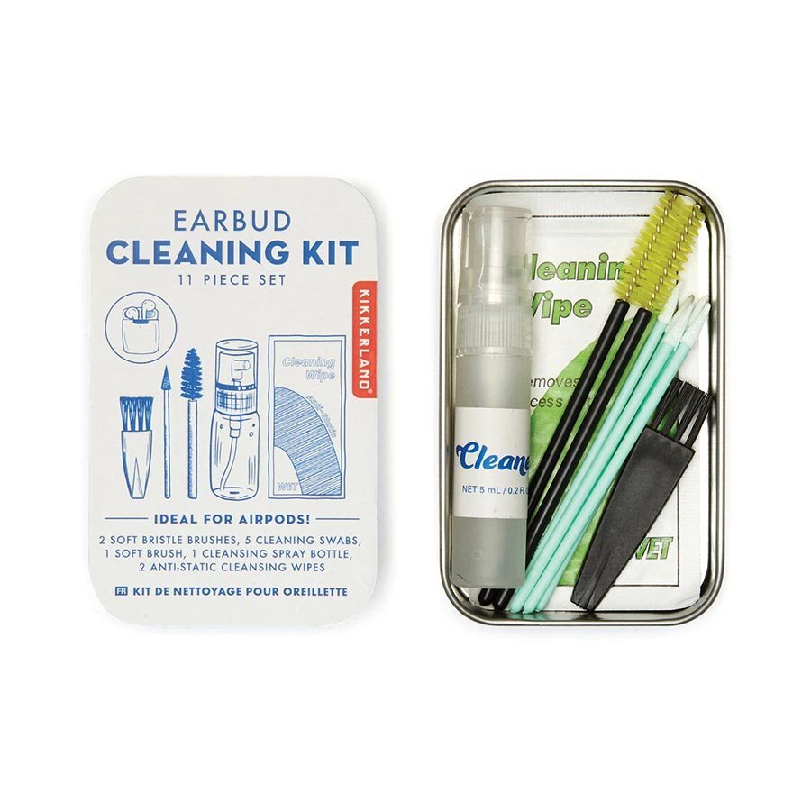 Kikkerland 11pc Kikkerland Earbuds Cleaning Kit/Brush Cleaner Set for AirPods/Earphones (2 Pack) — image 2