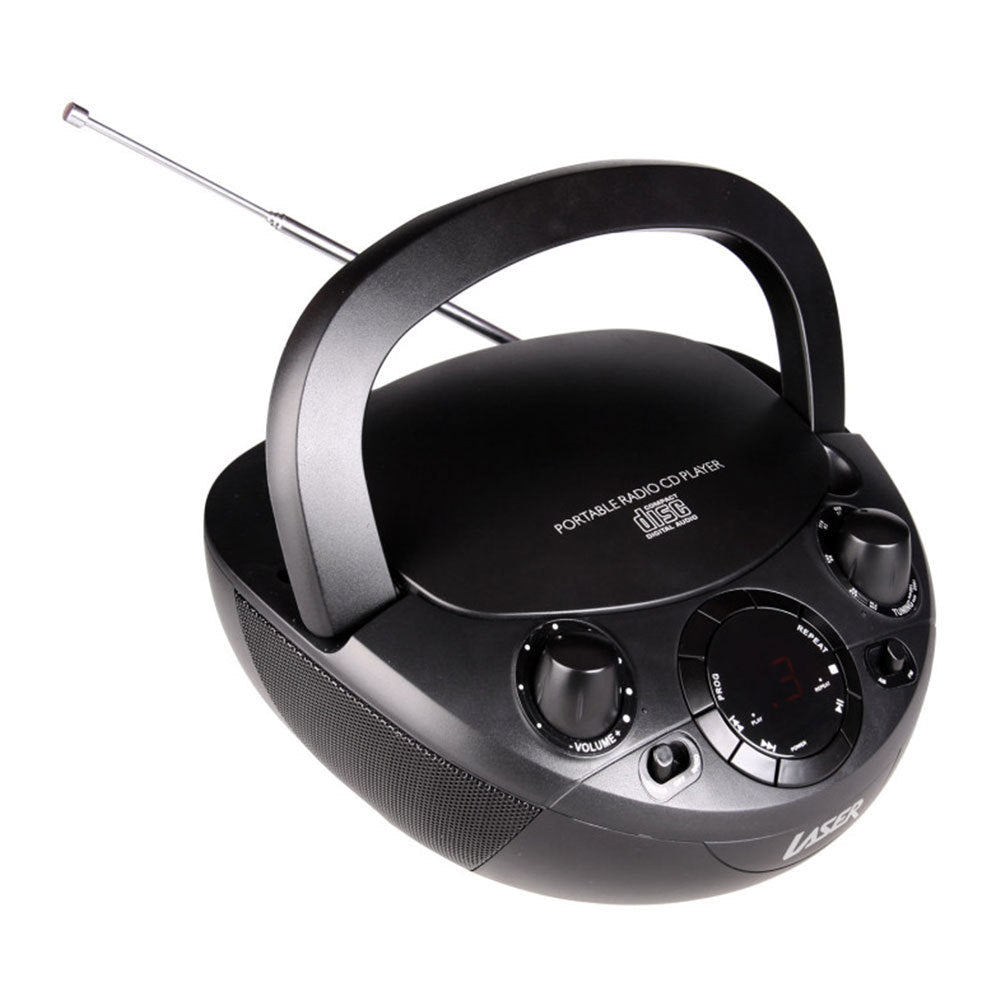 Laser Portable Speaker Boombox Cd/cd-r/cd-rw Player AM FM Radio 3.5mm Aux Input