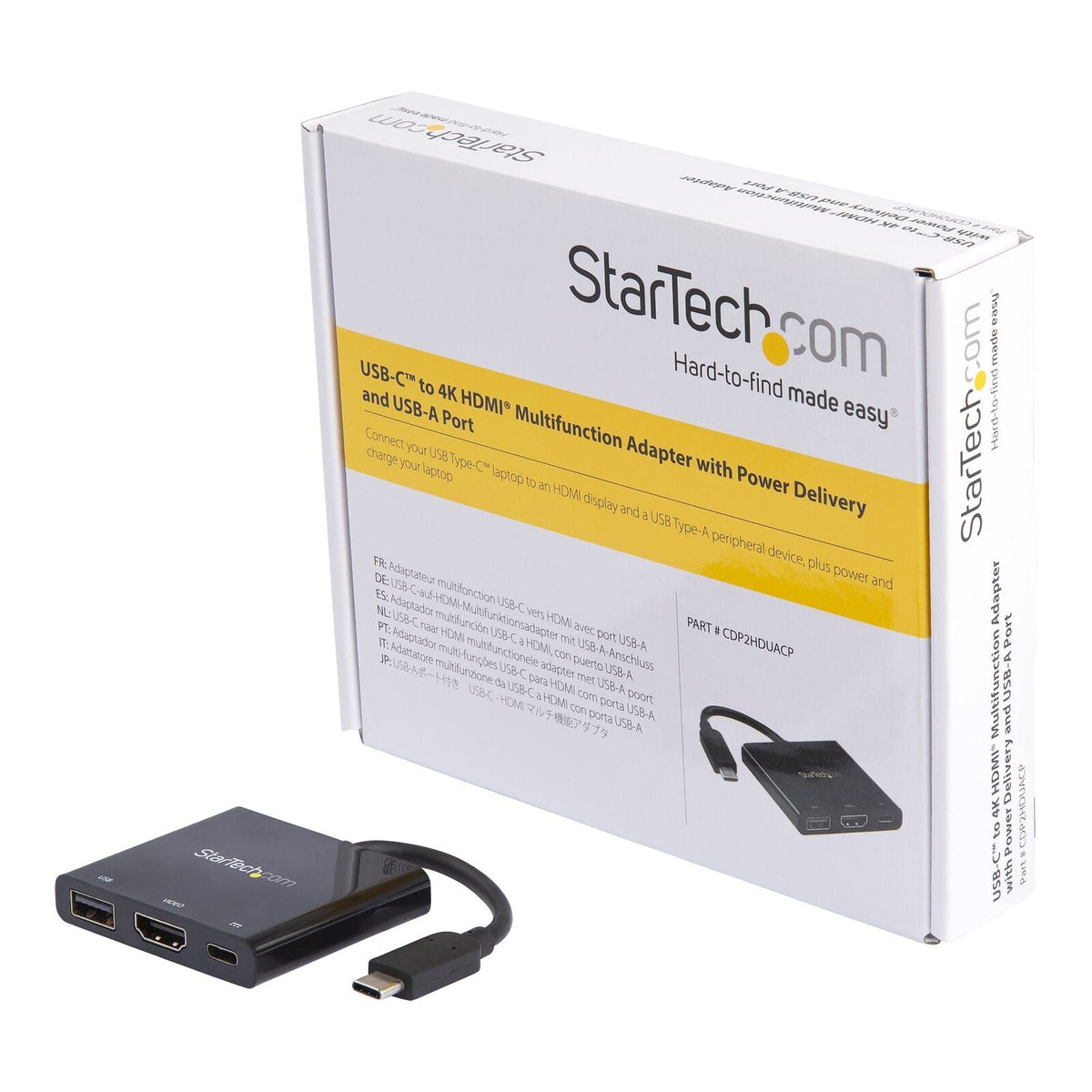 Star Tech USB-C to 4K HDMI Adapter w/ USB 3.0 60W Power Delivery Dock for Laptop — image 6