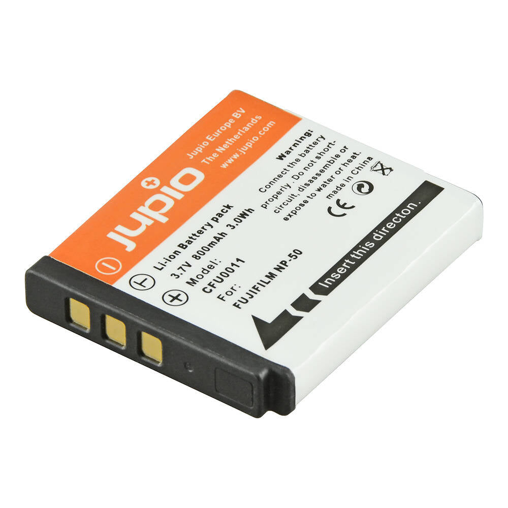 Jupio Li-Ion 3.7V 800mAh Rechargeable Battery Pack For Fuji NP-50 Camera