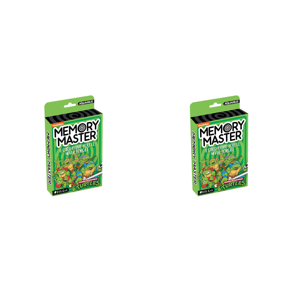 Aquarius TMNT Memory Master Educational Memory Card Game Kids Green 6y+ (2 Pack)