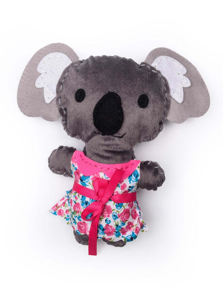 Avenir Sewing Fabric/Yarn Koala Doll Creative Fun Art/Craft Kit Kids Toy 6y+ — image 3