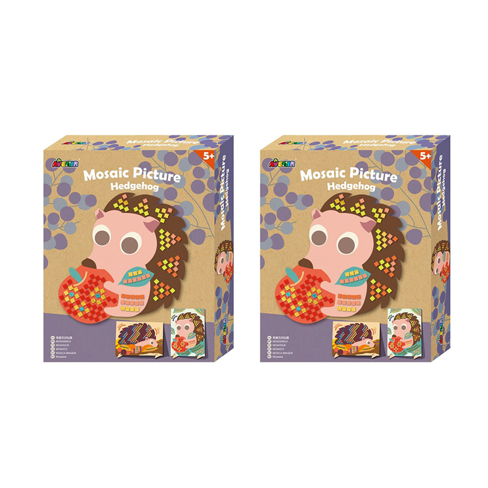 Avenir Mosaic Picture Hedgehog Creative Art/Craft Kids/Children Activity 3y+ (2 Pack)