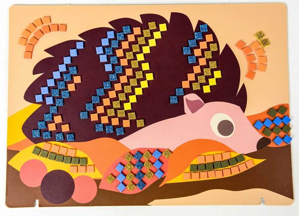 Avenir Mosaic Picture Hedgehog Creative Art/Craft Kids/Children Fun Activity 3y+ — image 3