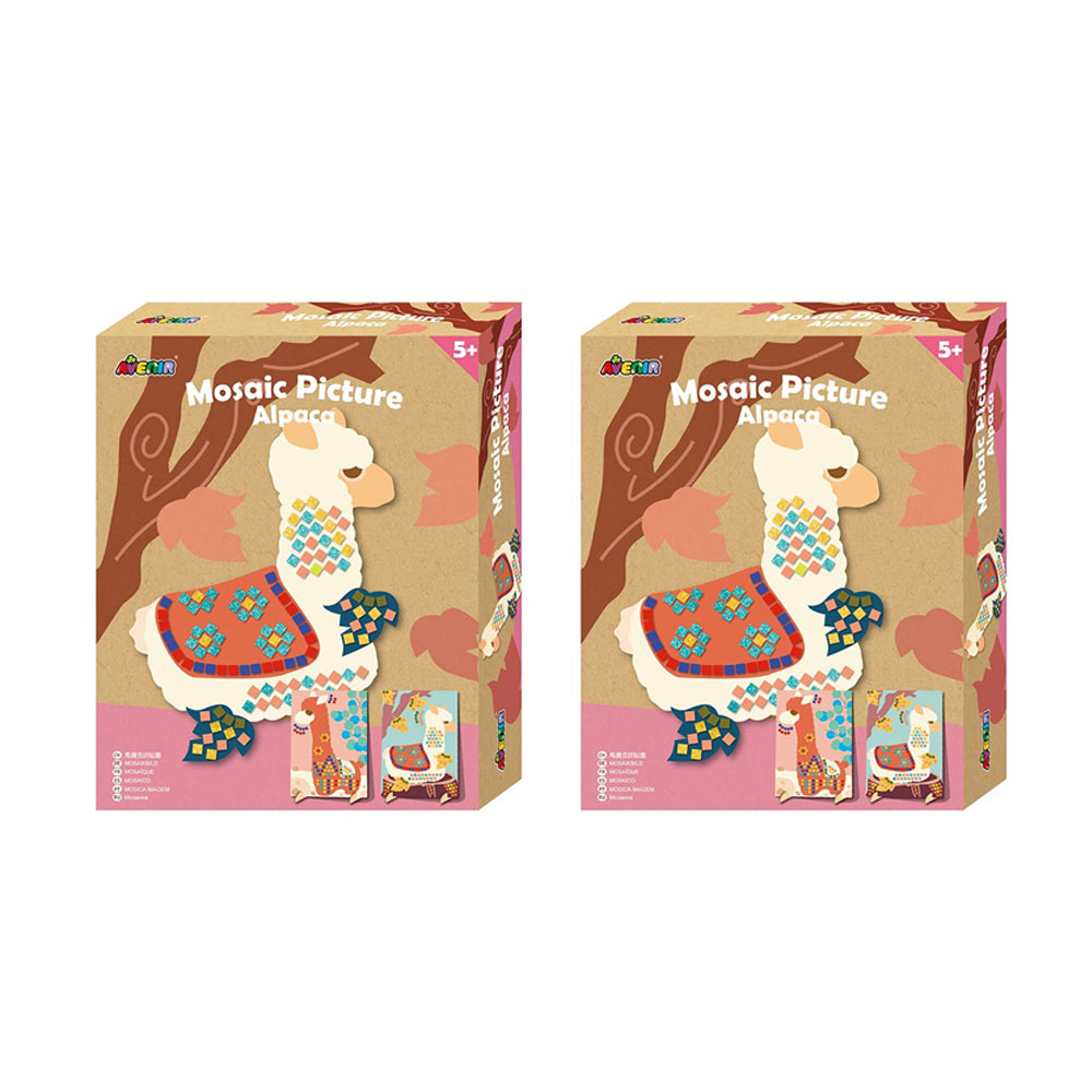Avenir Mosaic Picture Alpaca Creative Art/Craft Kids/Children Activity 3y+ (2 Pack)