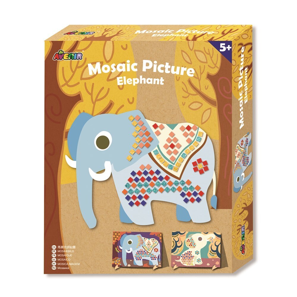 Avenir Mosaic Picture Elephant Creative Art/Craft Kids/Children Activity 3y+ (2 Pack) — image 5