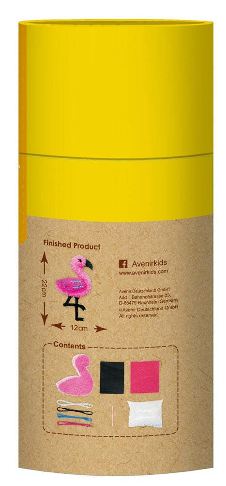 Avenir Sewing Key Chain Flamingo Soft Plush Kids/Children Fun Craft Activity 8y+ — image 2