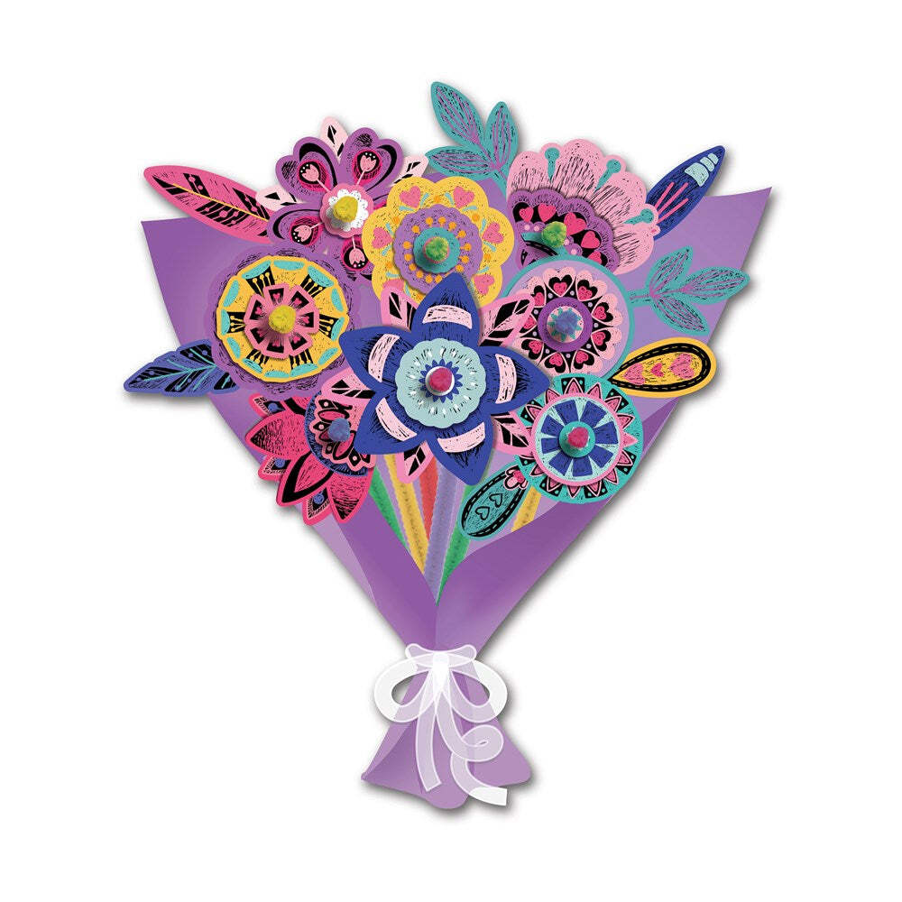 Avenir Scratch Flower Bouquet Creative Art/Craft Kids/Children Activity 5y+ — image 3