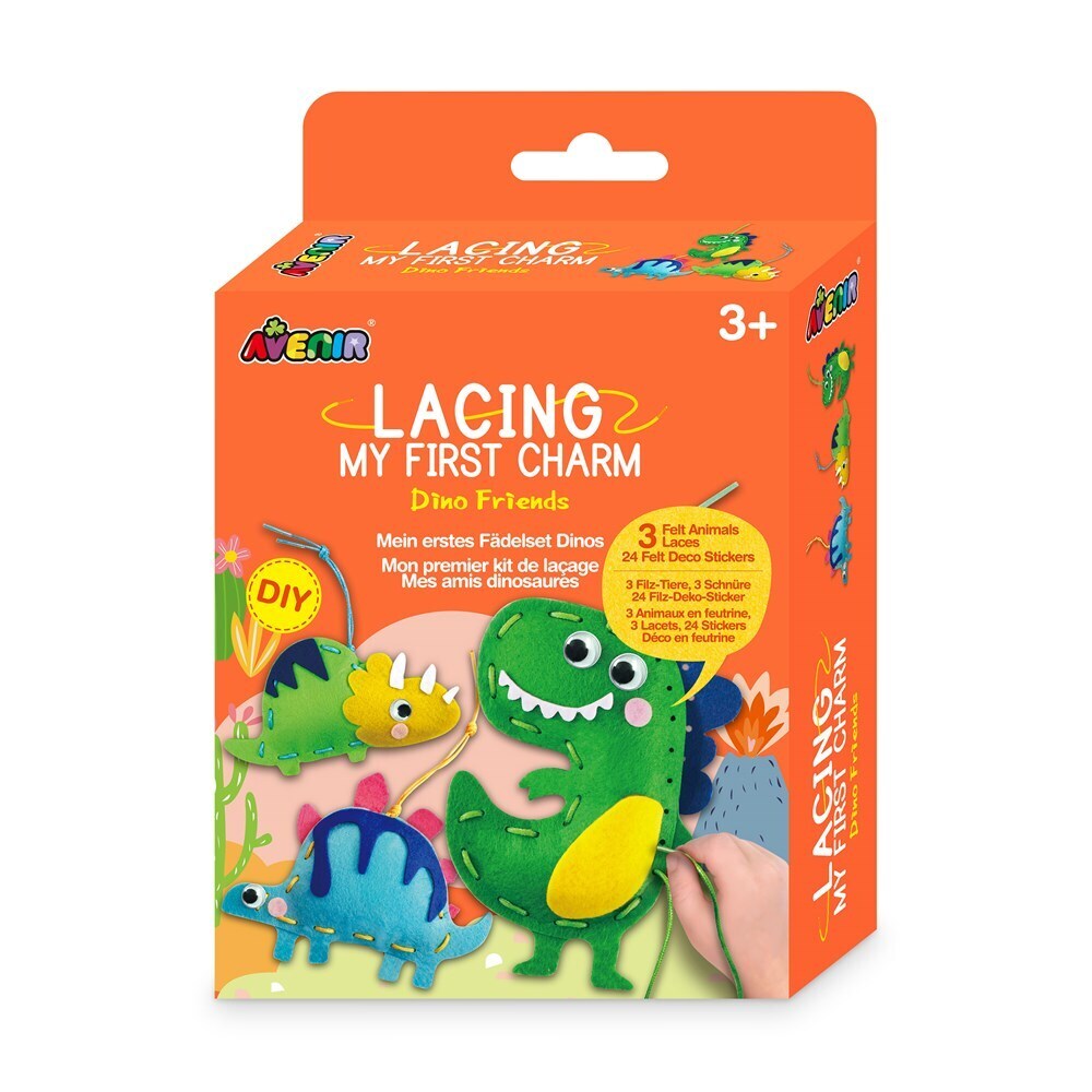 Avenir Lacing My First Charm Dino Friends Kids/Children Fun Activity Toy 3y+ (2 Pack) — image 2