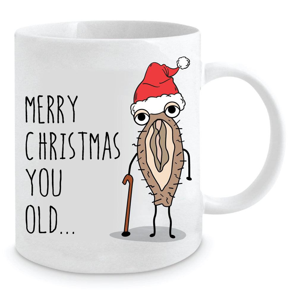LMD Merry Christmas You Old 350ml Ceramic Coffee/Tea Mug Drinking Cup w/ Handle (2 Pack) — image 2