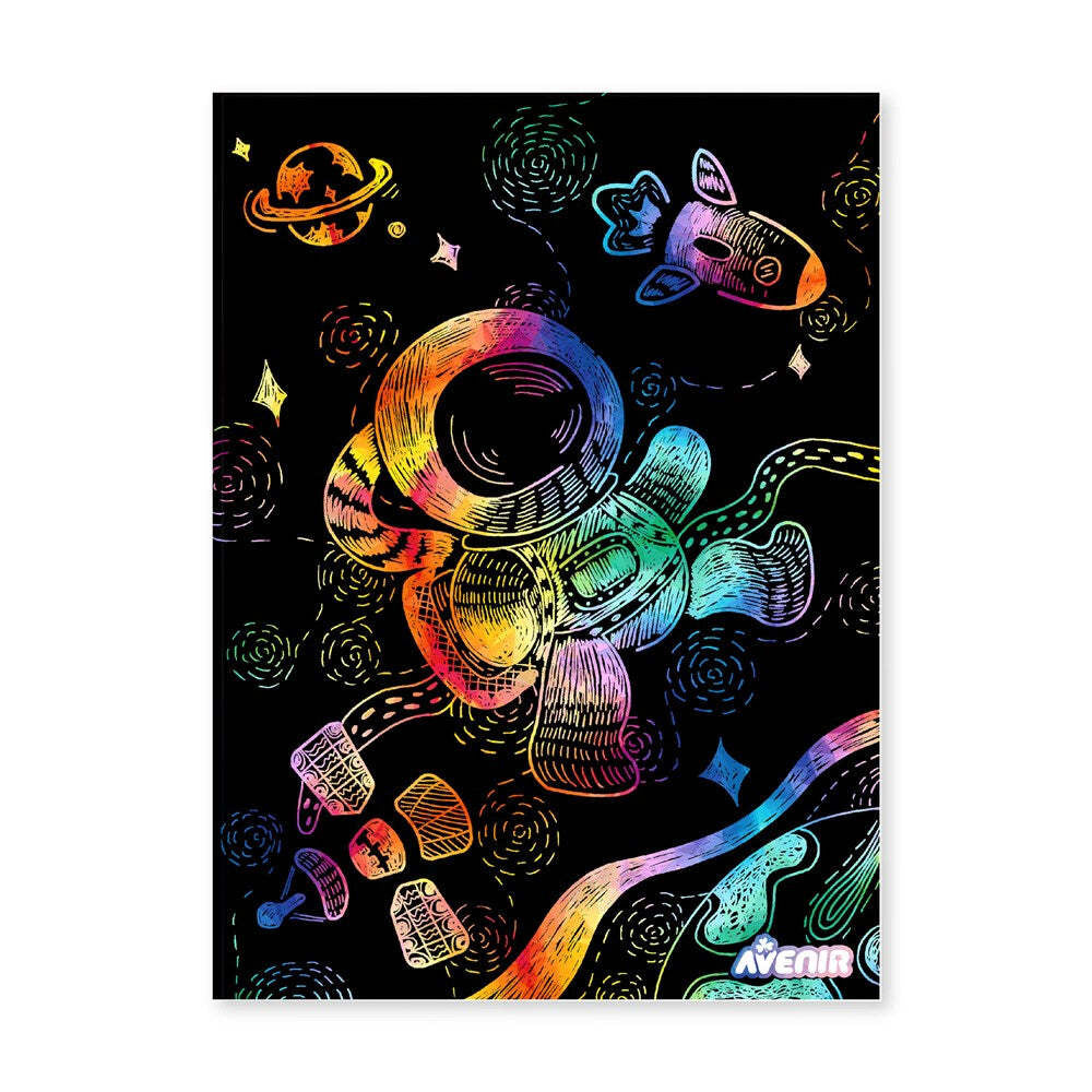 Avenir Scratch & Stencil Space Kids/Children Art Activity Fun Play Toy 3y+ (5 Pack) — image 3