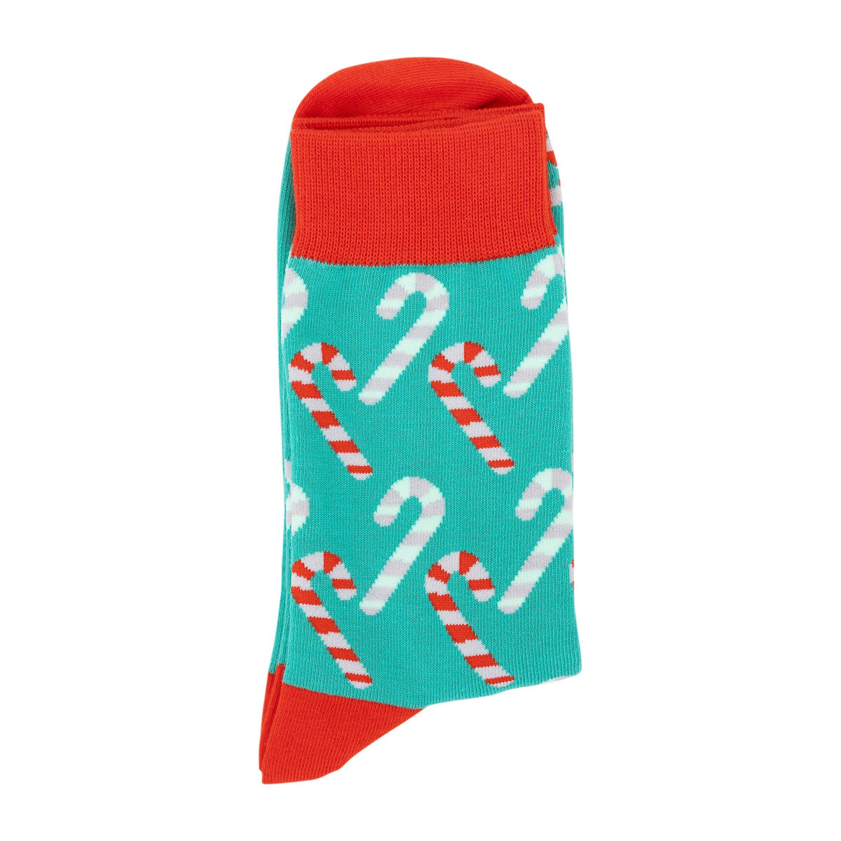 Splosh Christmas Candy Canes Fashion Printed Crew Socks One Size Adult Unisex — image 2