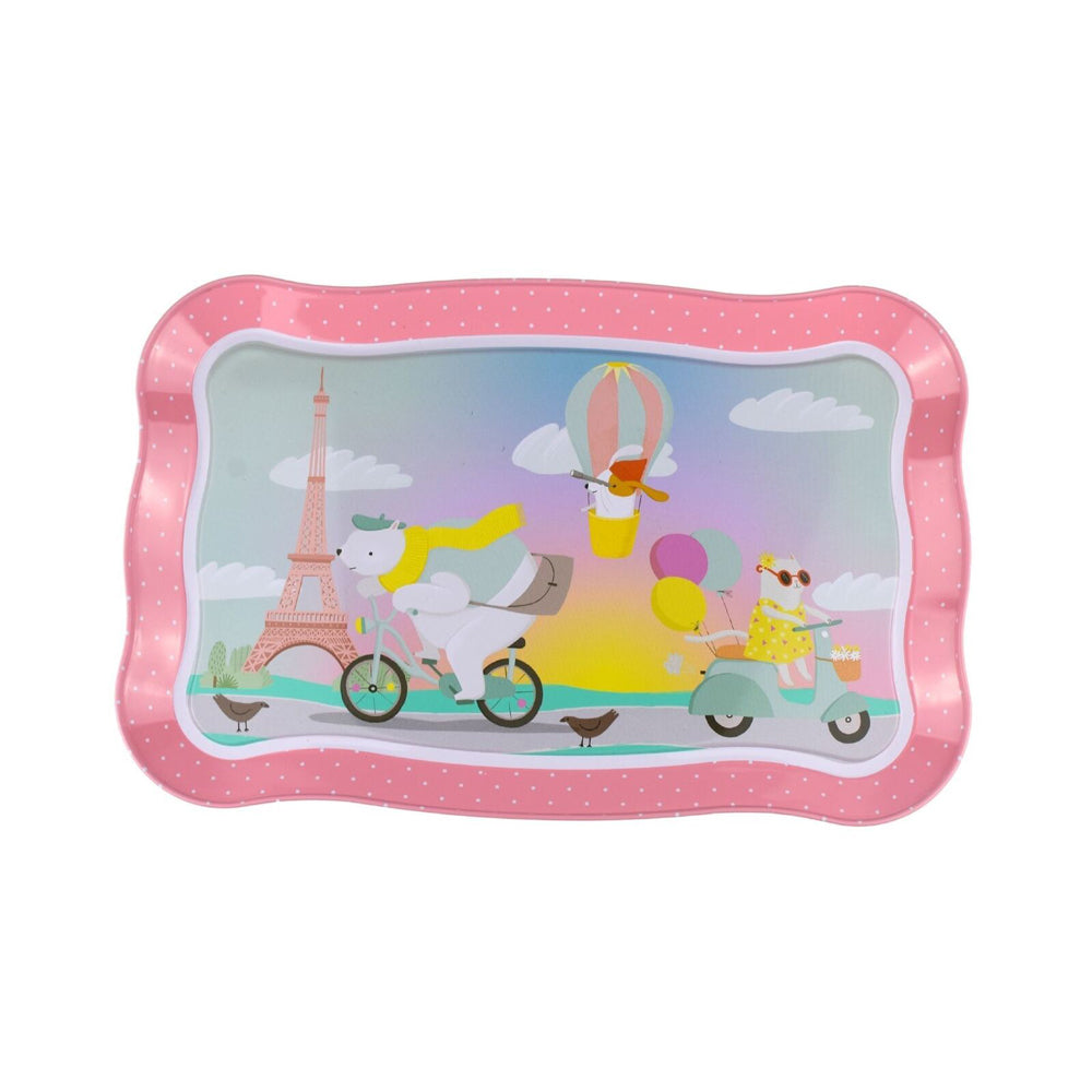 Kaper Kidz 15pc Animal Tourists Tin Tea Set Kids Pretend Play Toy — image 8