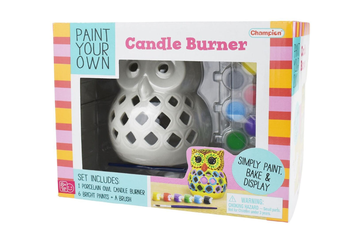 Kaper Kidz Pyo Ceramic Owl Candle Burner Kids/Children DIY Painting Craft Kit 5+ — image 2