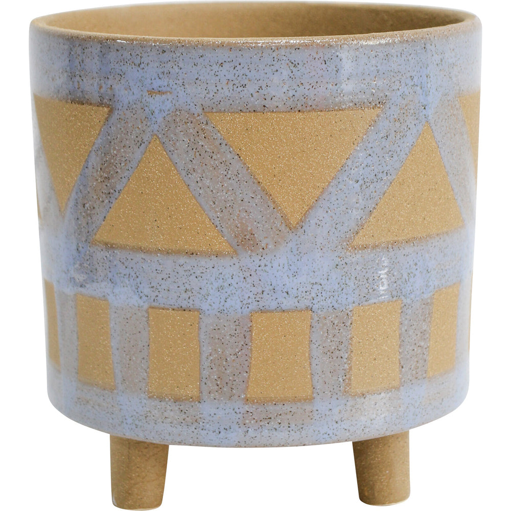 LVD Ceramic Flower Pot Planter Terra Denim Lrg Home/Garden Decor 20.5x21.5cm — image 3